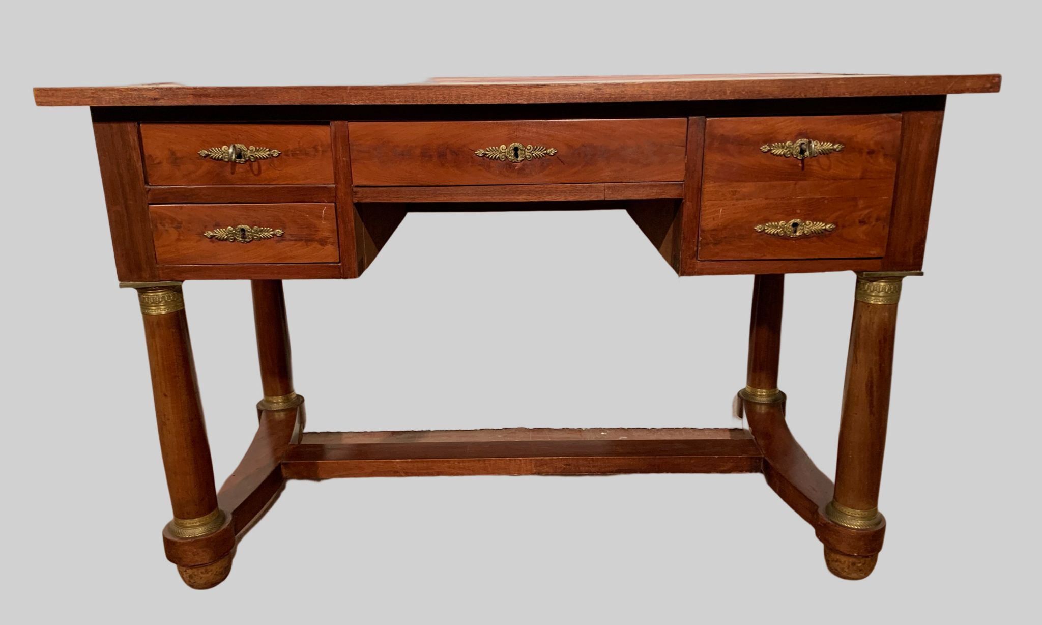 Bureau de style Empire en acajou et placage XX siècle