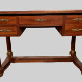 Empire style desk in mahogany and XX century veneer