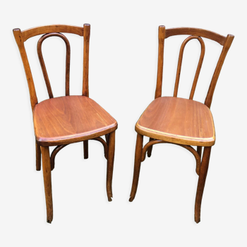 Varnished bistro chairs
