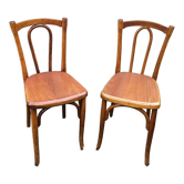 Varnished bistro chairs