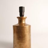 Gold Glazed Ceramic Table Lamp by Bitossi for Bergboms, 1970's