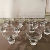 Lot de 10 coupes à Champagne vintage années 70