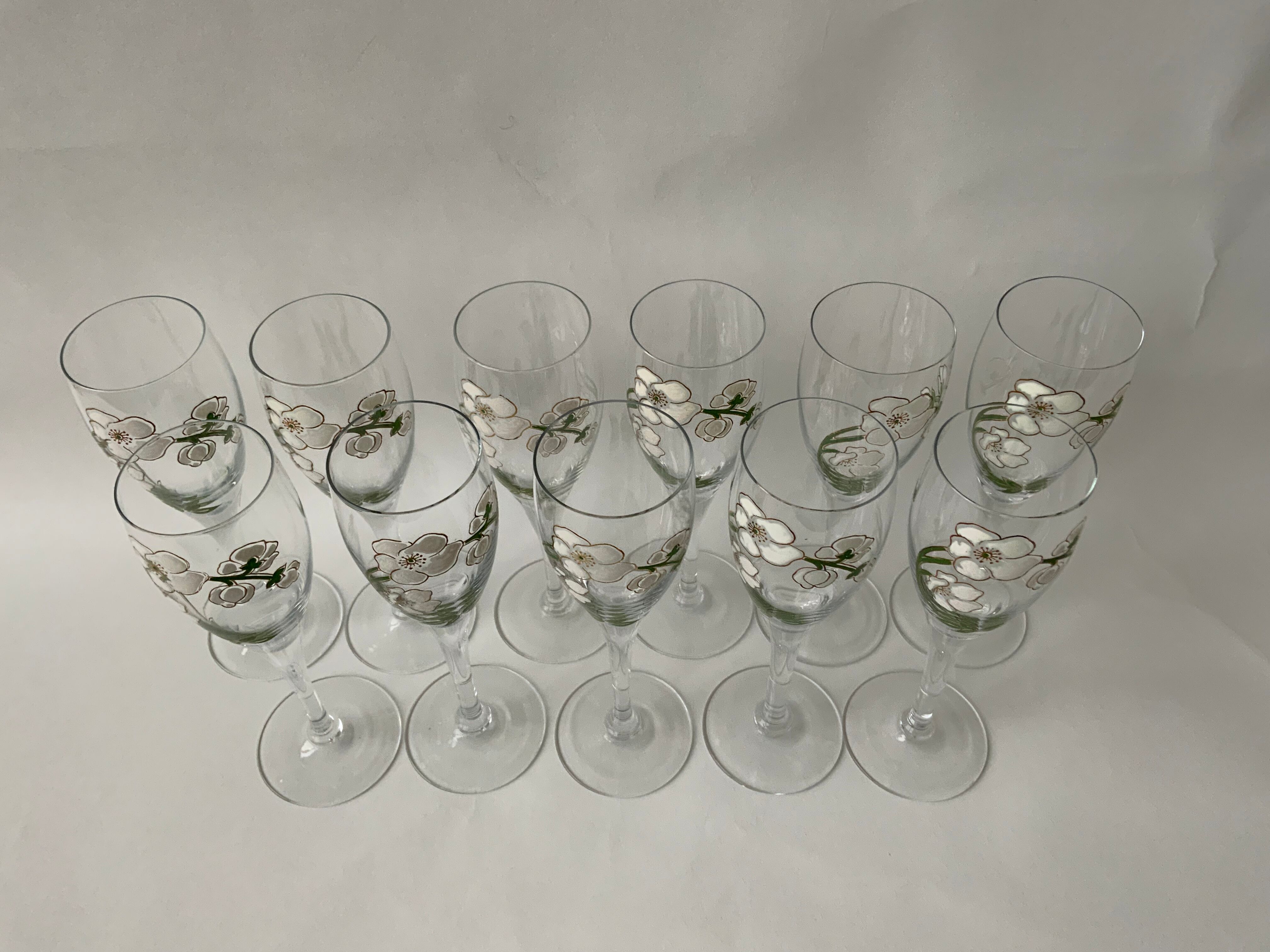 Champagne flutes Perrier Jouët