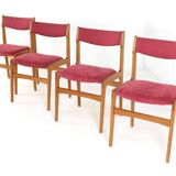 Set van 4 stoelen Erik Buch model 89 'Tjele'