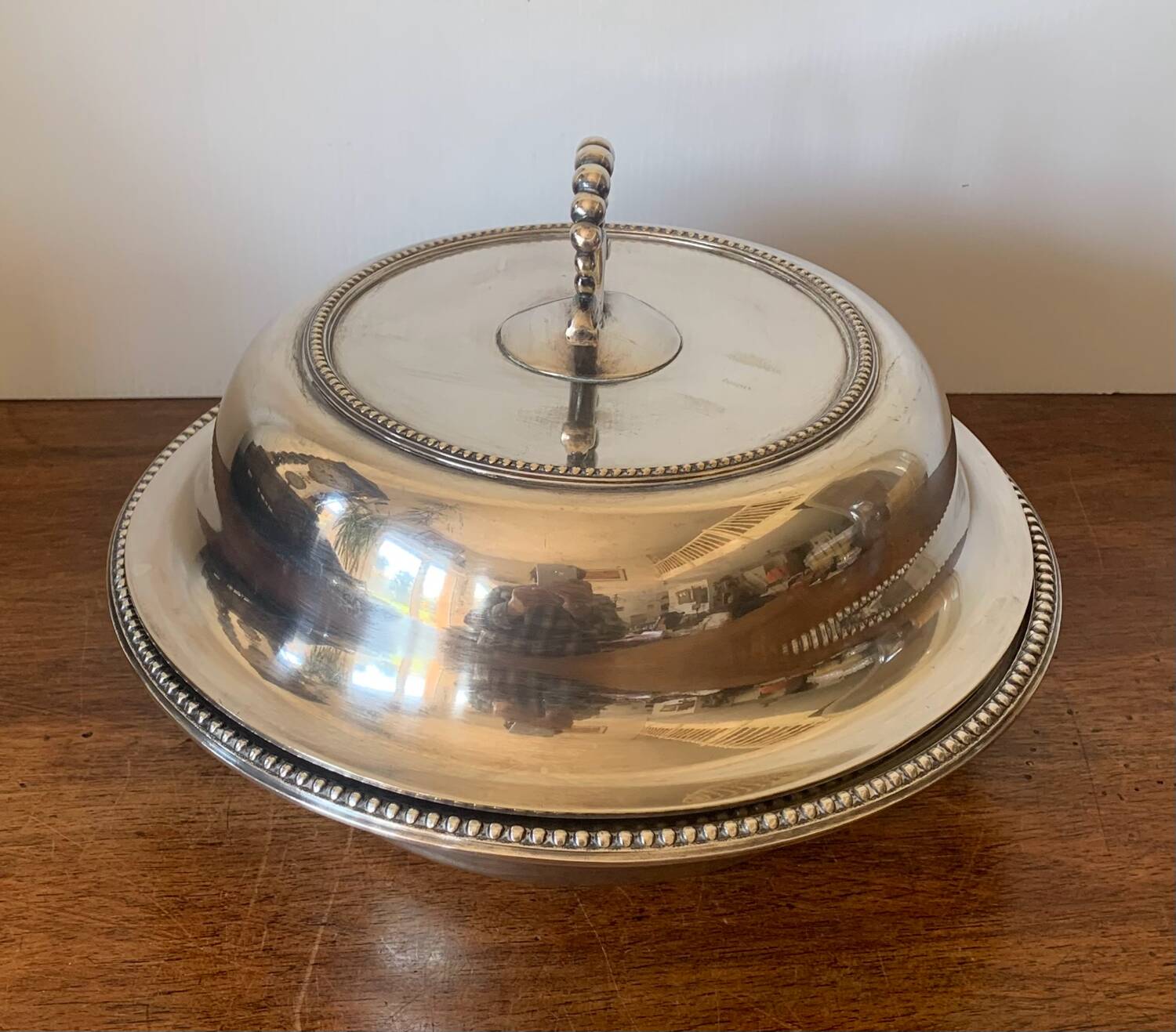 Plasait silver-plated vegetable dish