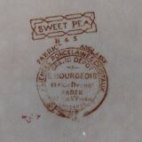 Large antique English-made deep dish