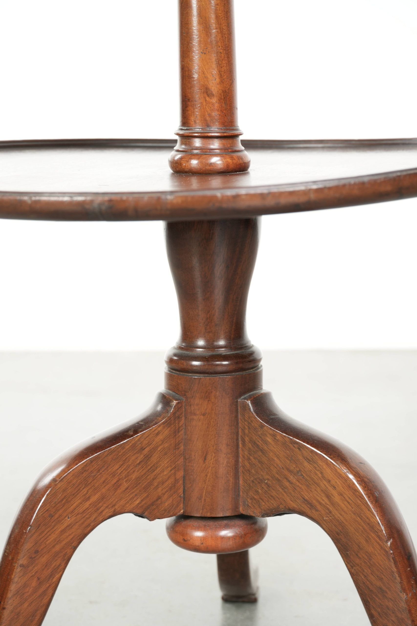 Antique English oak étagère/side table from the 19th century