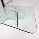 Modern Italian glass coffee table, 1970s