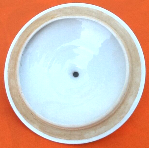 Covered Pan Real Porcelain of Great Fire Button Plug / Straight Handle