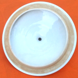 Covered Pan Real Porcelain of Great Fire Button Plug / Straight Handle