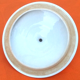 Covered Pan Real Porcelain of Great Fire Button Plug / Straight Handle