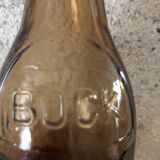 Lot de 6 bouteilles en verre fumé brun