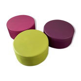 Series of 3 poufs by Paolo Castelli for Domodinamica Italy