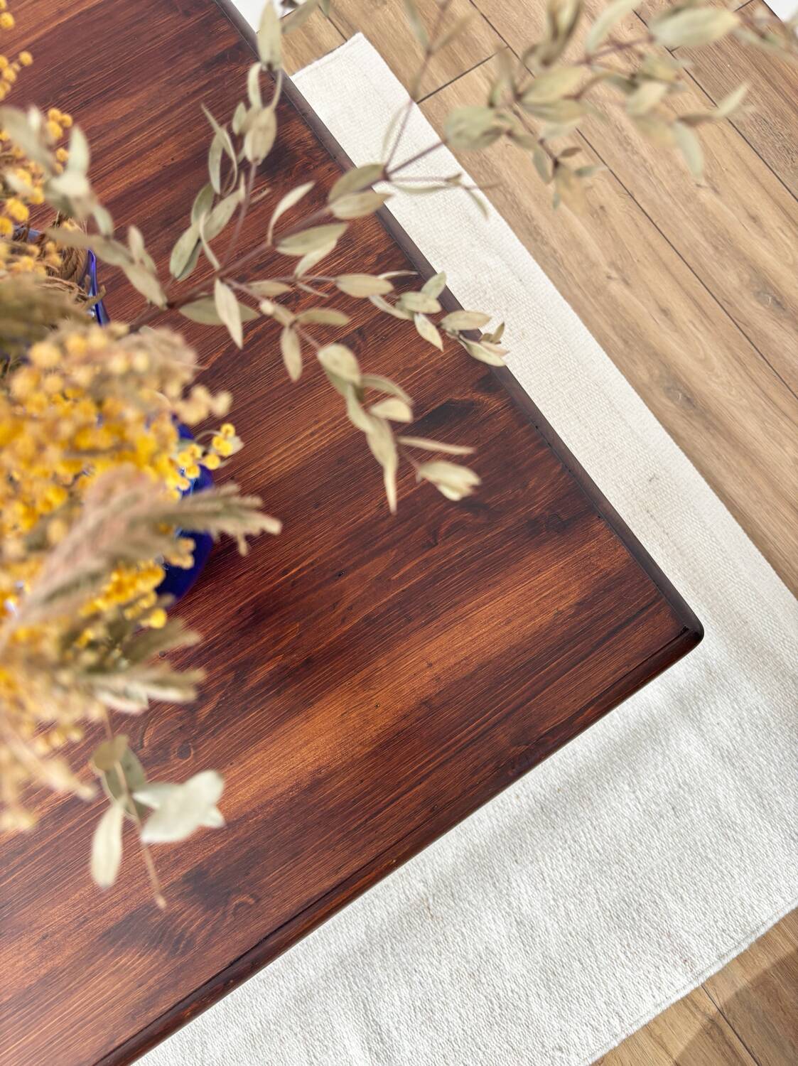 Large old farmhouse cottage style coffee table