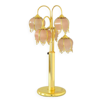 Lotus flower lamp Italian design 1970s