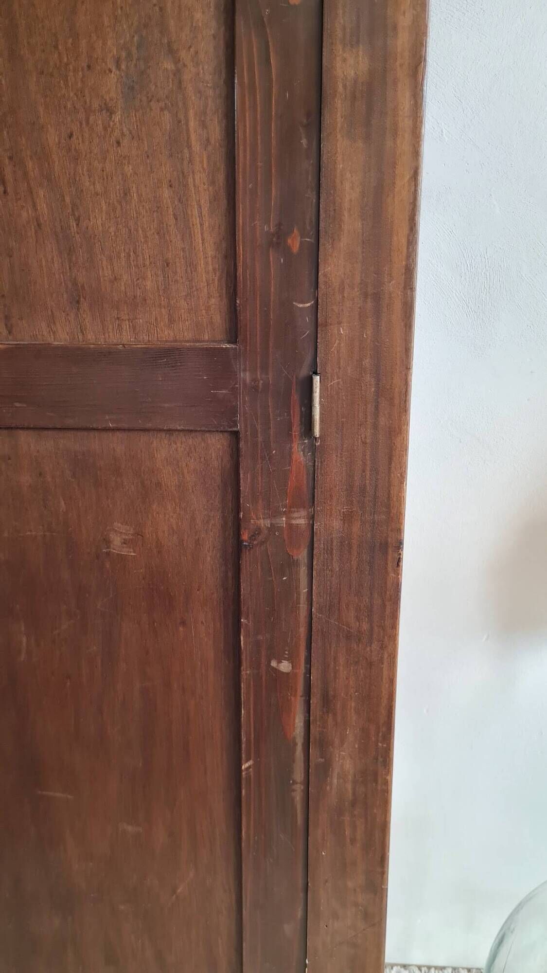 Antique Parisian wardrobe with one door.