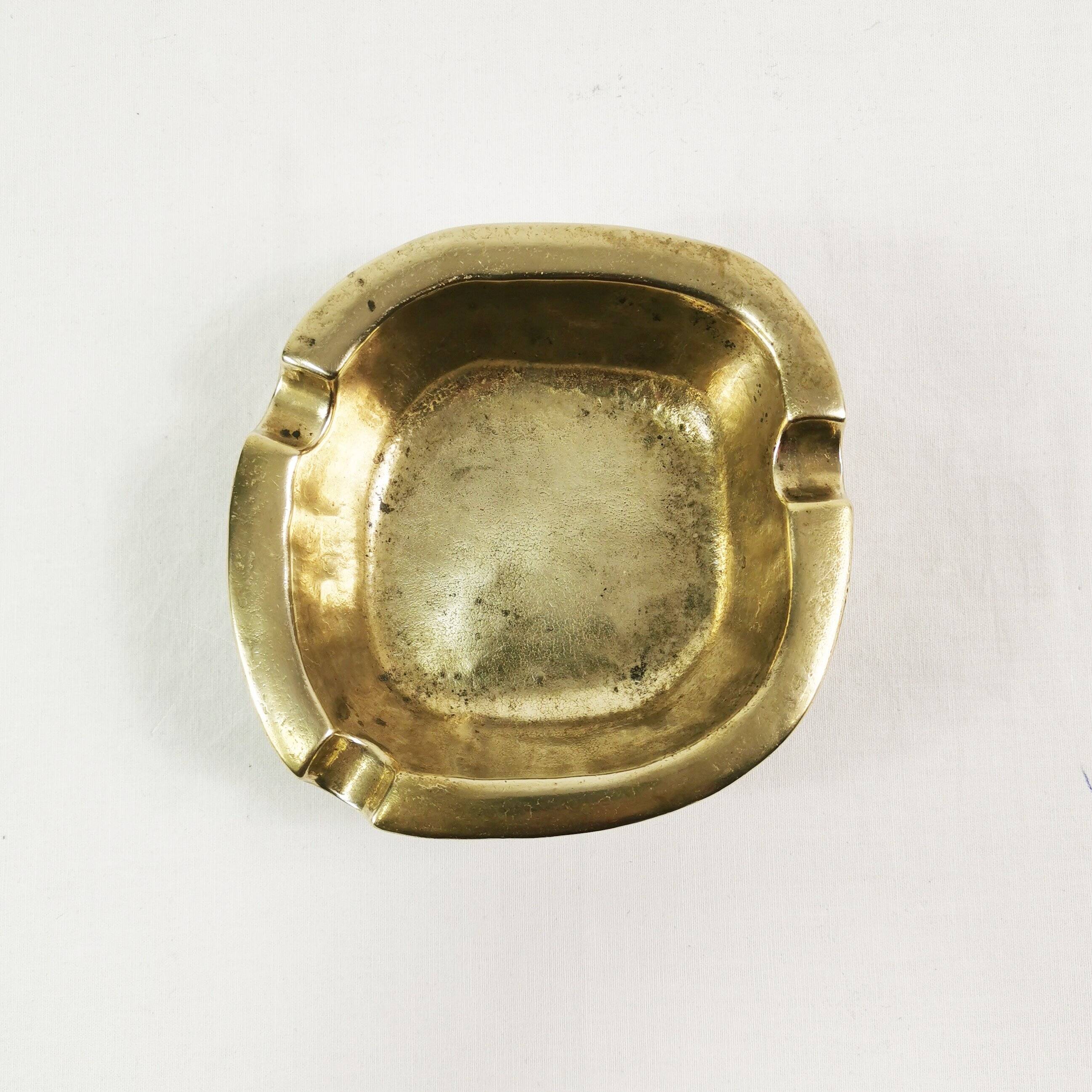 Art Deco brass ashtray, Germany, 1960s