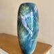 Large lacquered ceramic vase signed Grech