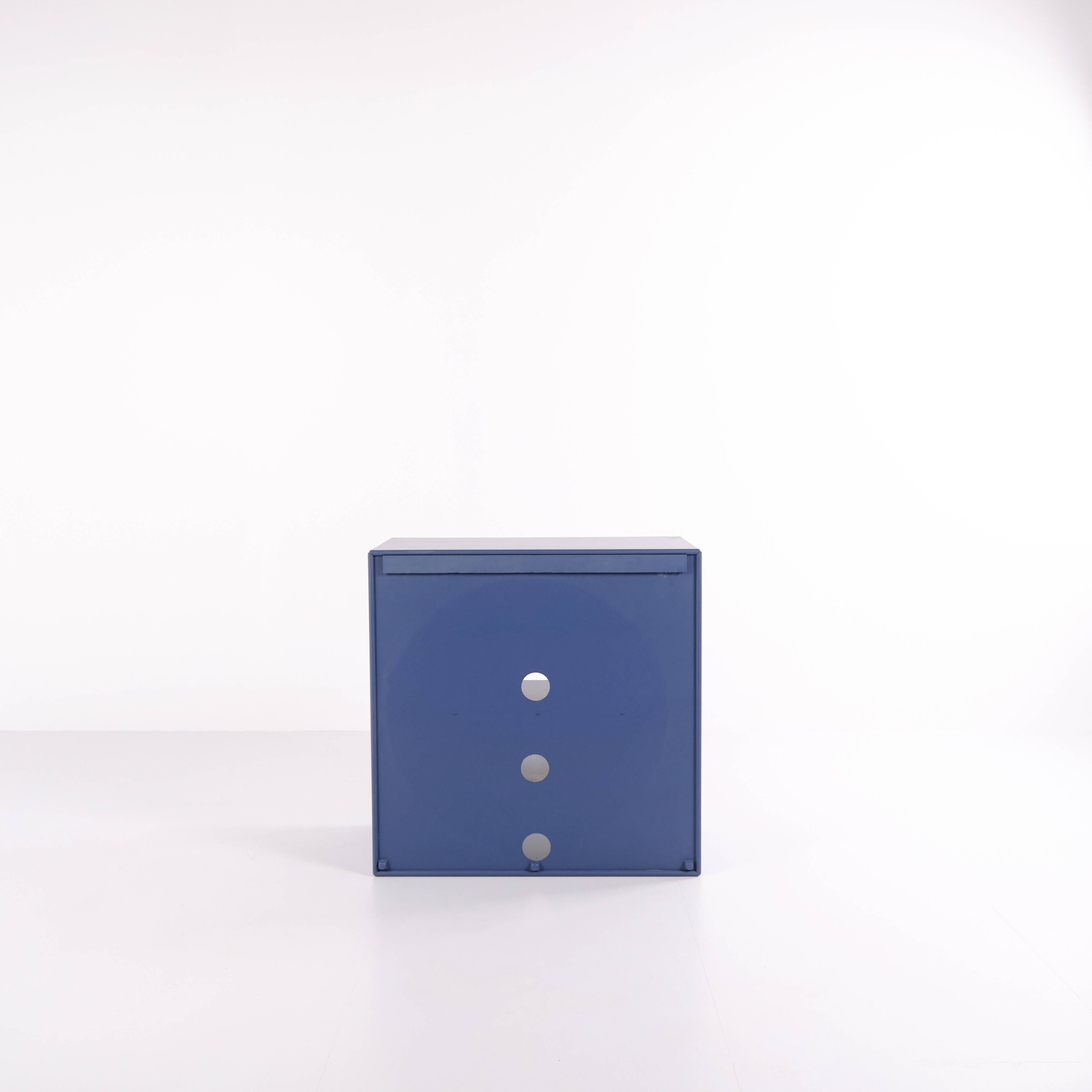 Montana bookcase – blue – 4 shelves