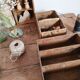 Old trio wooden workshop lockers