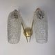 Pair of vintage double wall sconces "maison arlus"