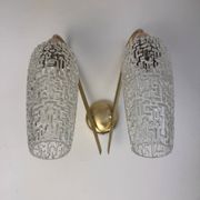 Paire d’anciennes appliques doubles vintage « maison arlus »