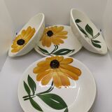 Assiettes creuses Gien vintage