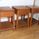 Oak stool/bedside table reconstruction