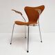 Wooden chair 3207 by Arne Jacobsen for Fritz Hansen, 1980s.