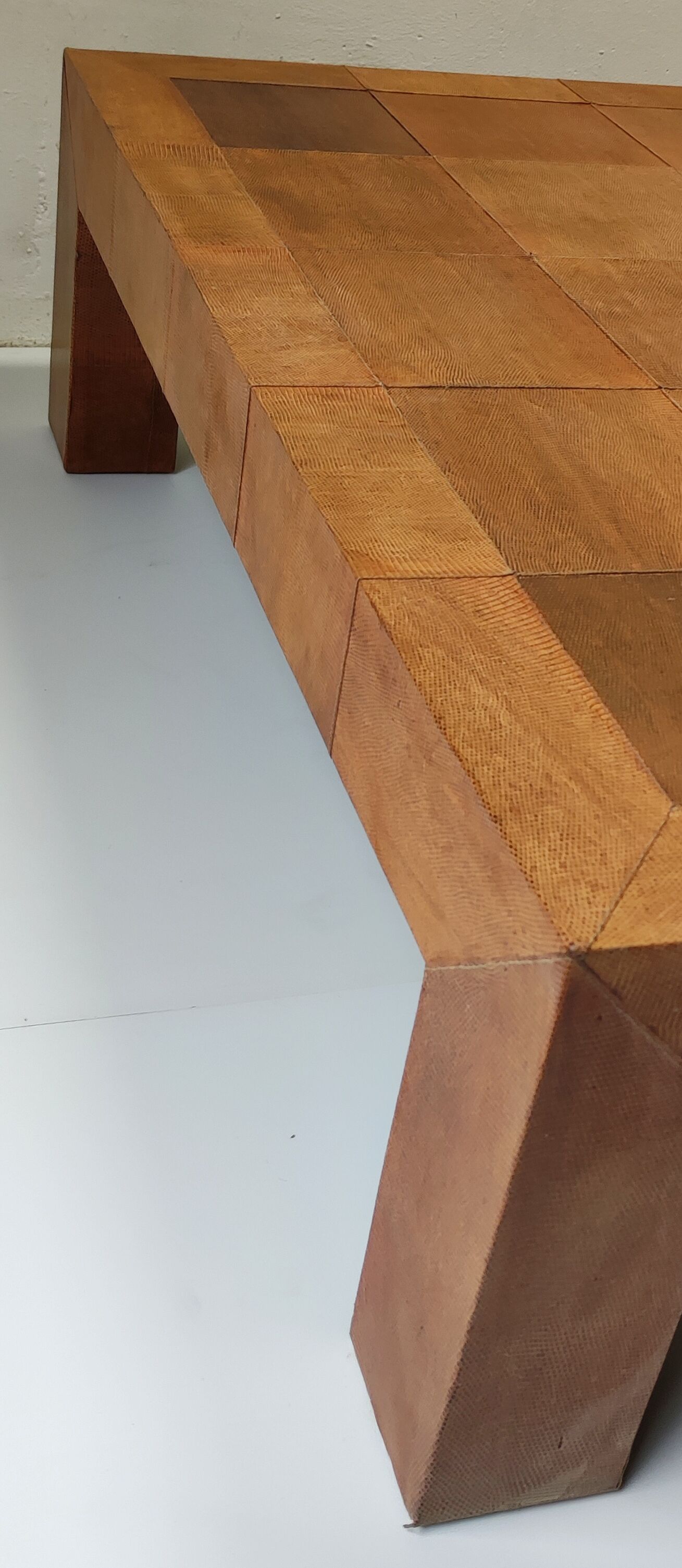 Leather coffee table 70s