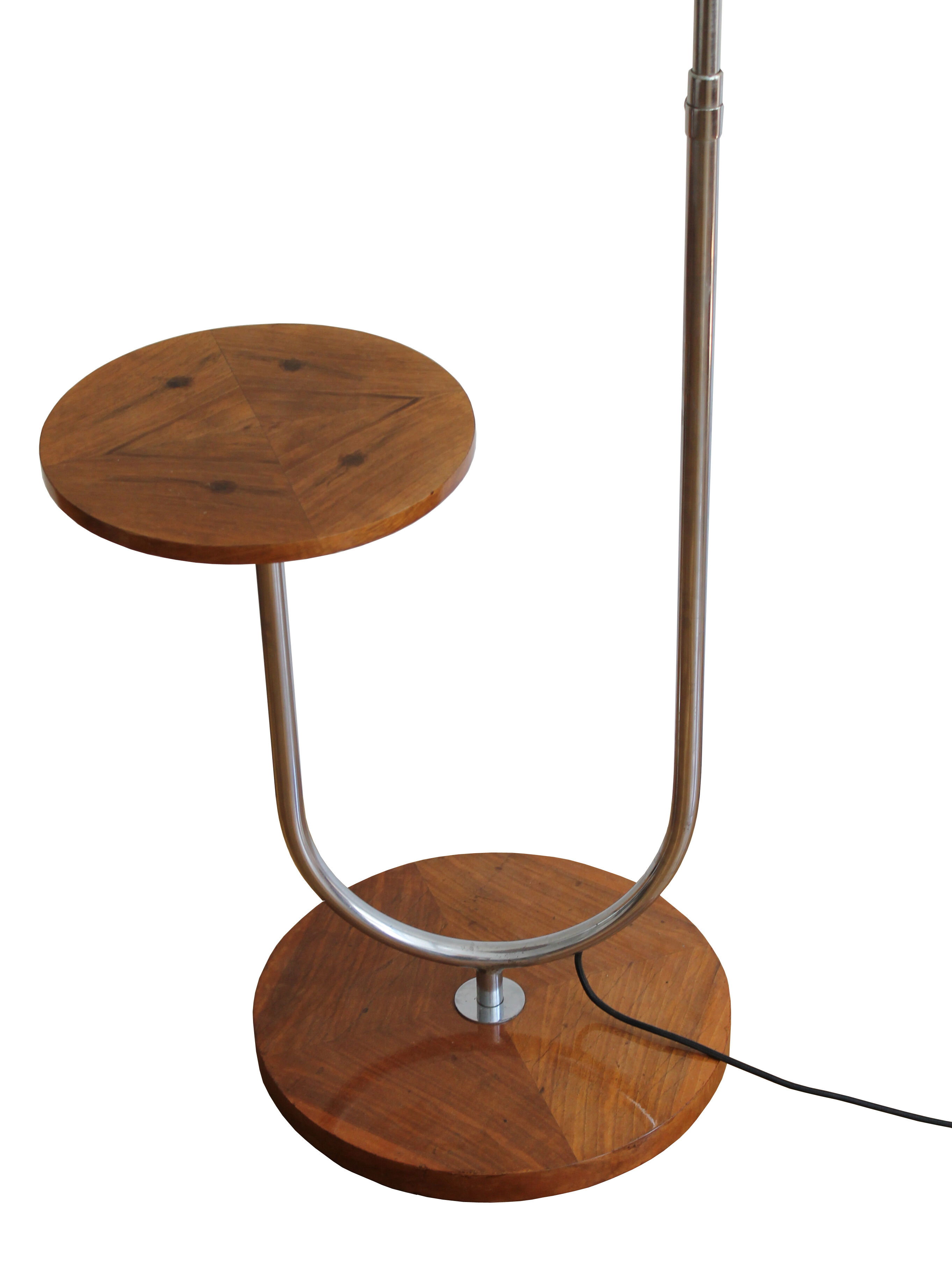 Bauhaus chromed floor lamp from Slezak 1930