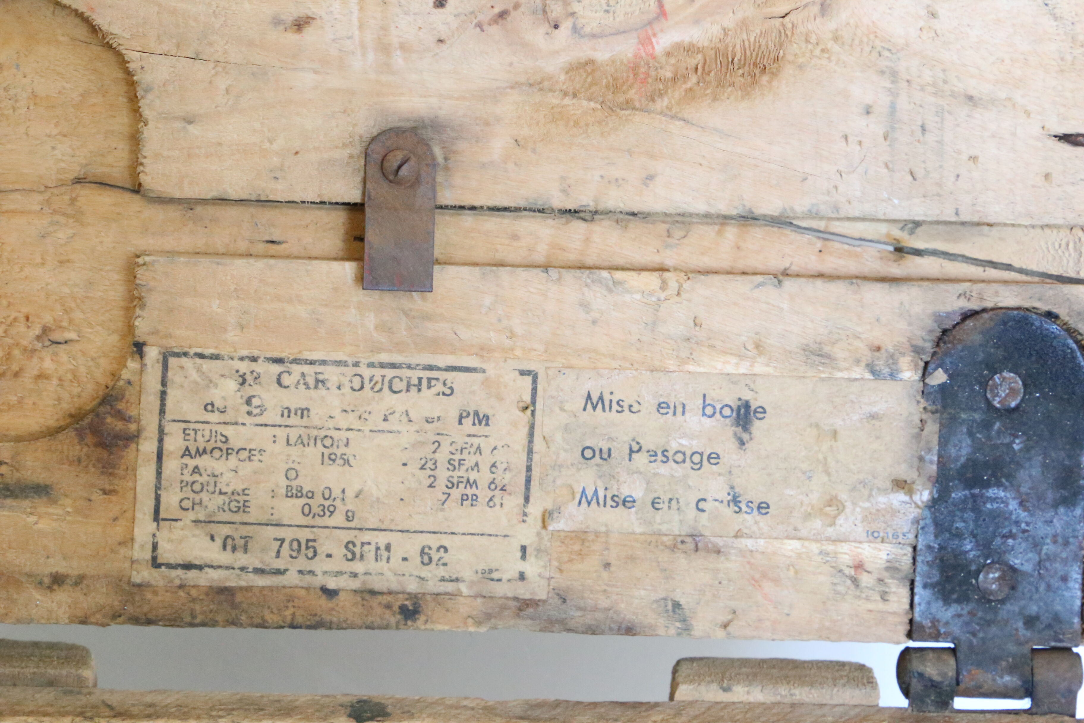 Former ammunition crate