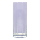 vintage 8-sided glass vase