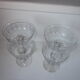 4 old champagne glasses