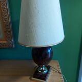 Lamp with lampshade 80'S Delmas