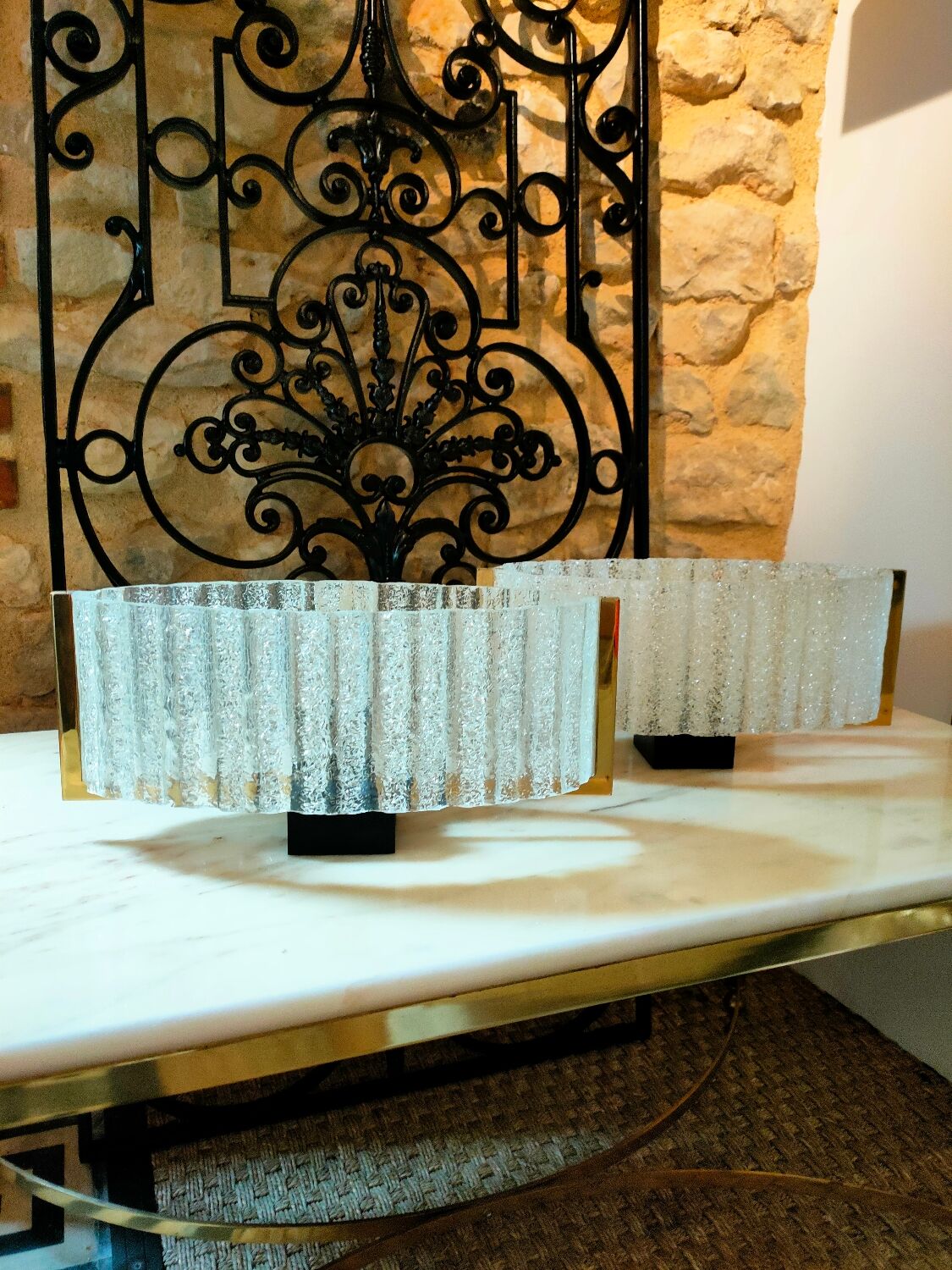 Pair of Maison Arlus wall lights 1950