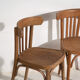 Pair of Thonet-style chairs in bentwood with low backrest – Central Europe, circa 1920