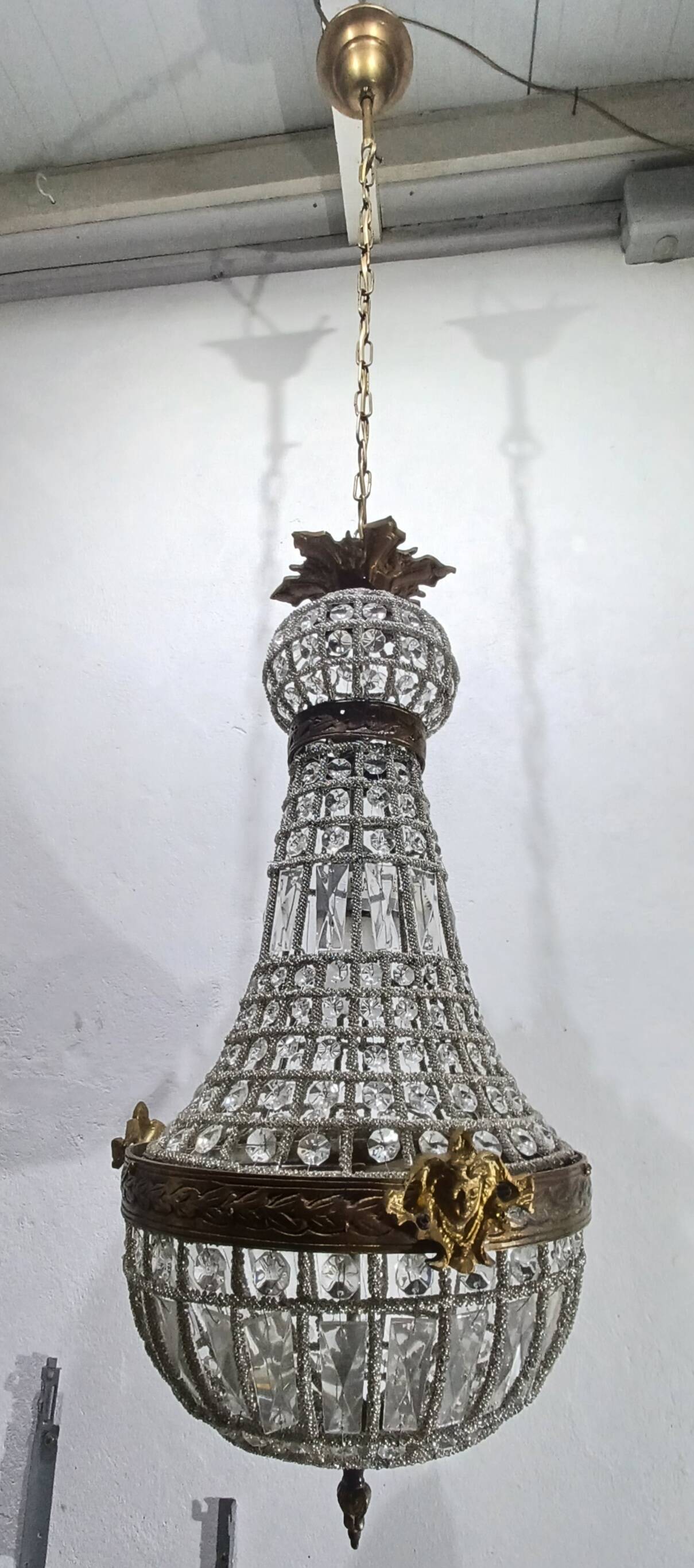 Pair of 1-Light Hot Air Balloon Chandeliers