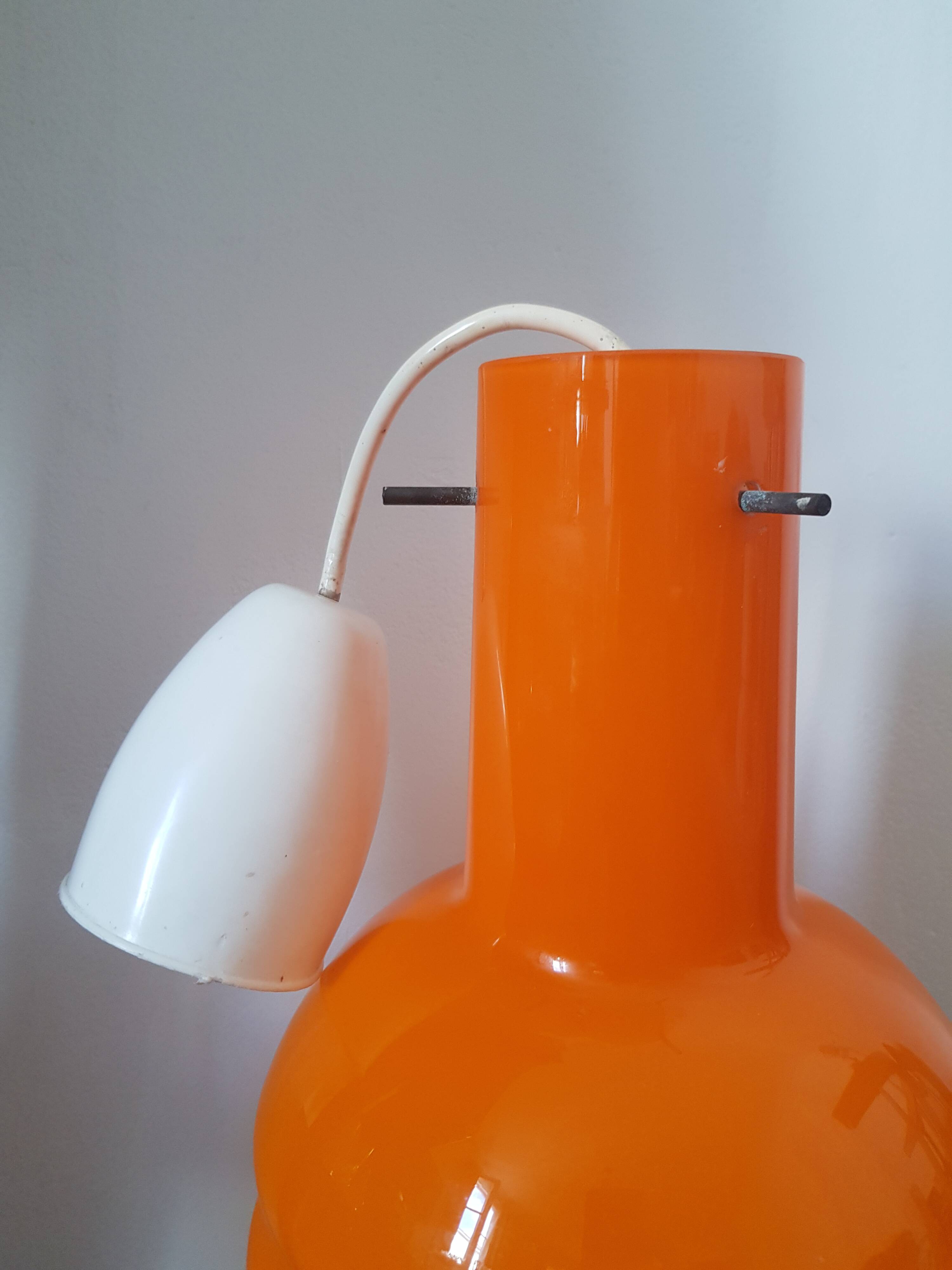 Vintage orange pendant light