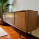 XL vintage wooden sideboard / buffet / chest of drawers
