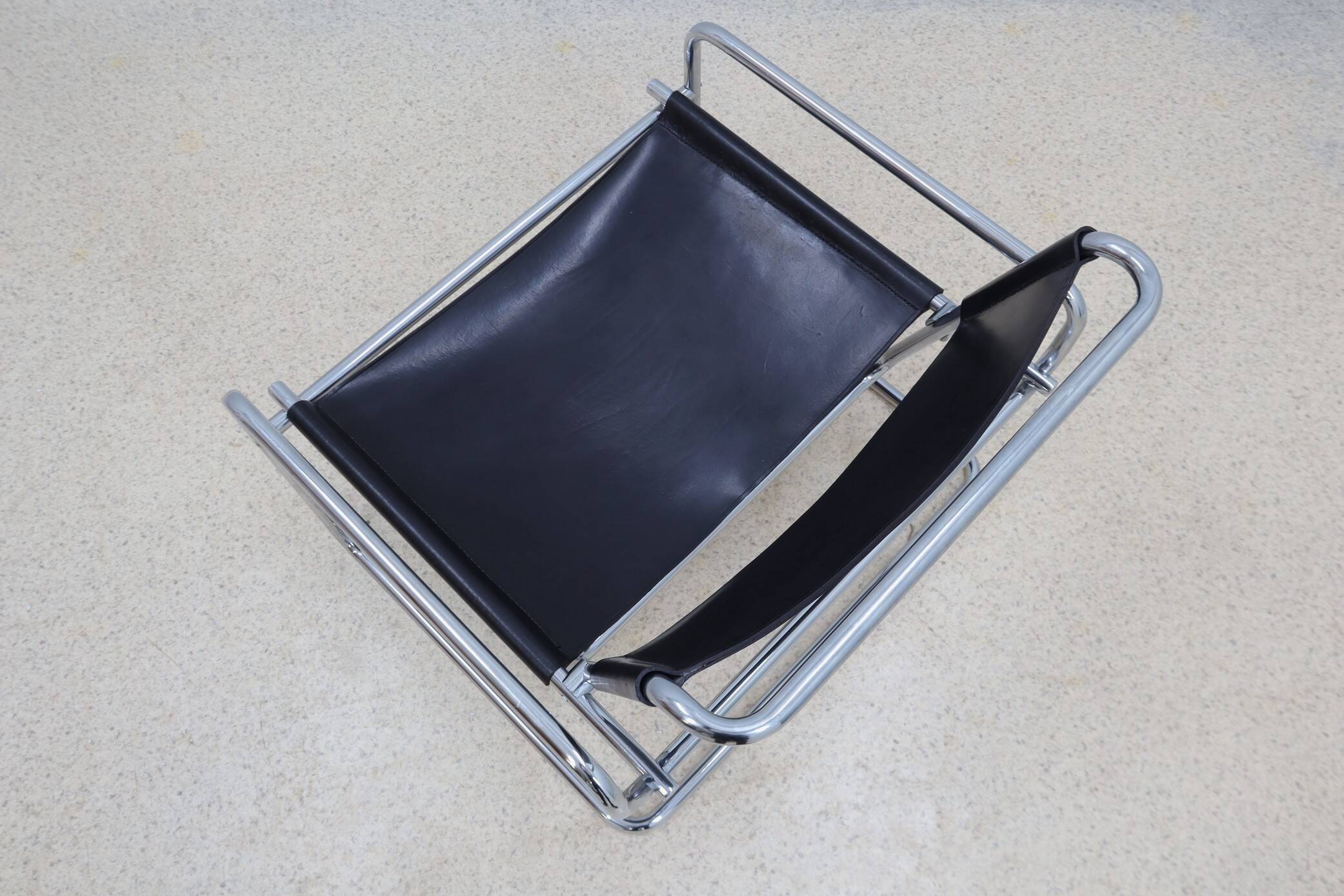 Luigi saccardo leather armchair arrmet 1970s