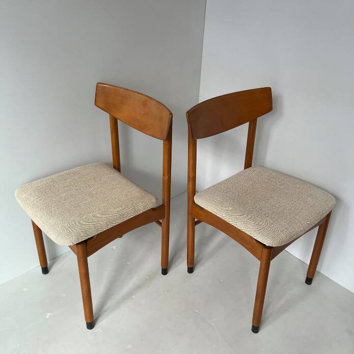 Vintage Scandinavian light wood chair