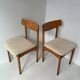 Vintage Scandinavian light wood chair