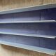 Series 3 contemporary wall-mounted bookcase shelves in aluminum and wood