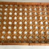 Vintage rattan tray