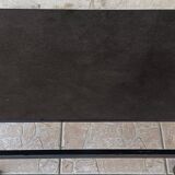 1950s metal and glass coffee table