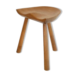 Danish wooden stool in the style of Mogens Lassen