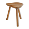 Danish wooden stool in the style of Mogens Lassen