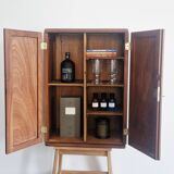 1950s handcrafted cabinet - Solid mahogany wood - Unique piece