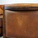 Vintage Art Deco Sheepskin High Back Armchair Set with Wood Finish